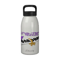Diploma Purple Grad Cap (Female) Water Bottle water bottles