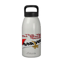 Diploma Red Grad Cap (Male) Water Bottle water bottles