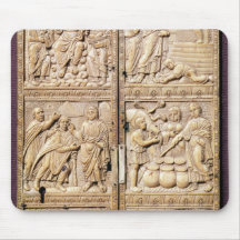 Diptych showing the Miracles of Christ Mouse Pad