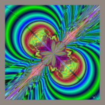 Directional Light. poster print fractal crystal posters