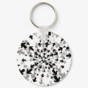 Directions Abstract Keychain