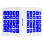 Directions - Blue on White Binders