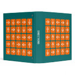 Directions - Orange on Teal Binder