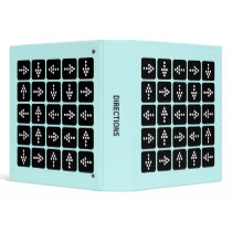 Directions - Pale Blue (1.5in) binders by artberry Directions - Pale Blue (1.5in) binders