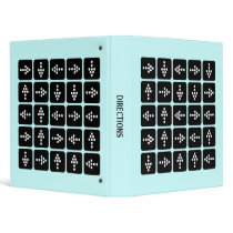Directions - Pale Blue binders by artberry Directions - Pale Blue binders