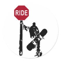 directions... ride? round stickers