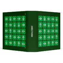 Directions - Shades of Green (1.5in) binders by artberry Directions - Shades of Green (1.5in) binders