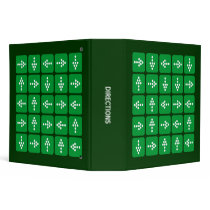 Directions - Shades of Green (2.0in) binders by artberry Directions - Shades of Green (2.0in) binders