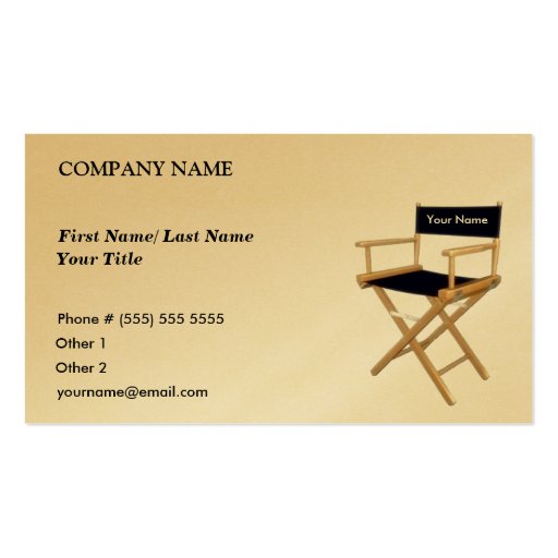 Director Business Card (front side)