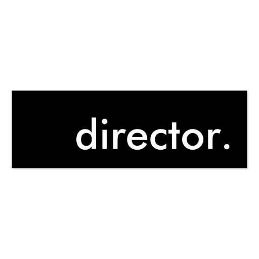 director. business cards