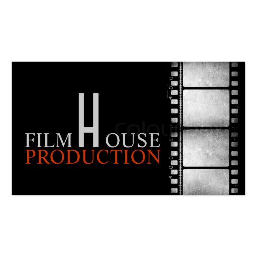 Director Clapperboard Film Movies Producer Act Business Cards