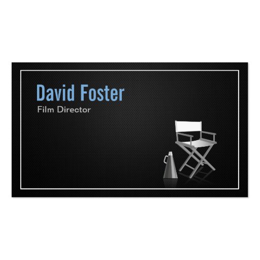Director in film television theatrical production business cards (front side)