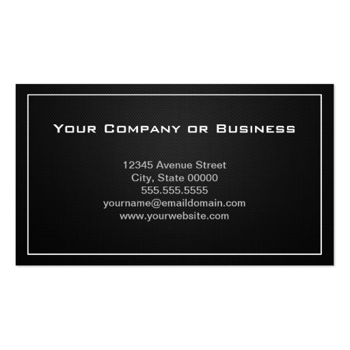 Director in film television theatrical production business card templates (back side)