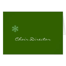 Director Snowflake del coro Felicitacion
