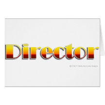 Director (Text Only) Greeting Card