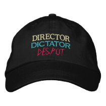 Director to Despot embroidered hats