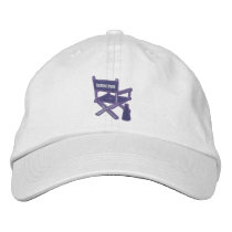 Director's Chair Embroidered Hats embroidered hats by naturetees Director's Chair Embroidered Hats embroidered hats