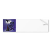 Director's Slate, Chair & Stage Light 2 Bumper Sticker