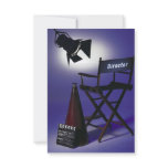 Director's Slate, Chair &amp; Stage Light 2 Personalized Invites