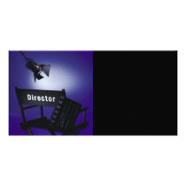 Director's Slate, Chair & Stage Light Photo Card Template