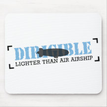 Dirigible Lighter Than Air Airship Mouse Pad