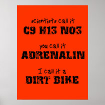 Dirt Bike Adrenalin Motocross Poster