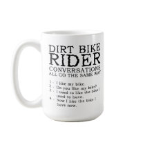 Dirt Bike Conversations Funny Motocross Mug