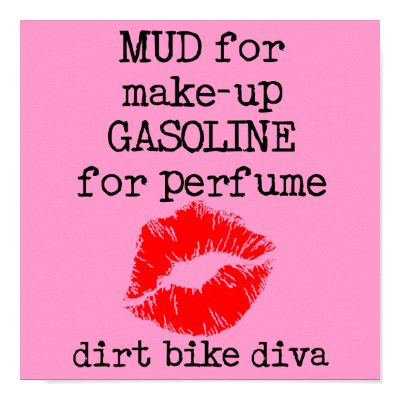 Dirt Bike Diva Motocross Poster Sign by allanGEE
