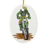 dirt bike extreme christmas ornament