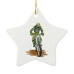 dirt bike extreme christmas tree ornament