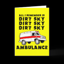 Dirt Bike Motocross Get Well Crash Card cards
