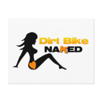 Dirt Bike Naked Postcards