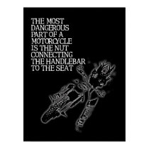 Dirt Bike Nut Motocross Funny Poster Humor posters