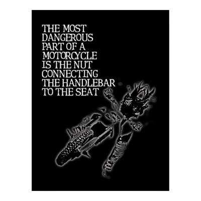 Dirt Bike Nut Motocross Funny Poster Humor by allanGEE