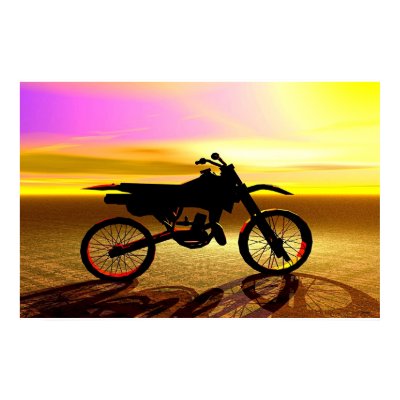 Dirt Bike Print by Forever_More