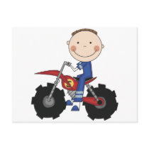 Dirt Bike Racing Tshirts and Gifts postcards by stick_figures Dirt Bike Racing Tshirts and Gifts postcards