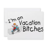 Dirt Bike Riding Santa On Vacation Custom Invitations