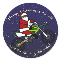 Dirt Bike Santa stickers
