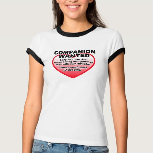 Dirt Bike Shirt - Companion Wanted shirt