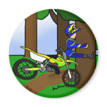 Dirt Bike Tree Hugger Magnet