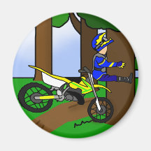 Dirt Bike Tree Hugger Magnet