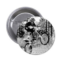 Dirt bike wheeling in the woods pin