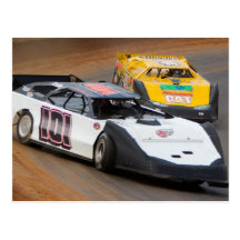 Dirt Racing Postcard