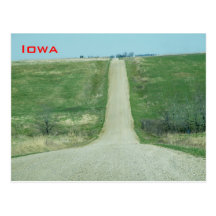Dirt road - rural Iowa Post Card