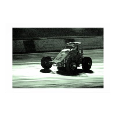 Dirt Track Night Moves Posters by MIGRAINE