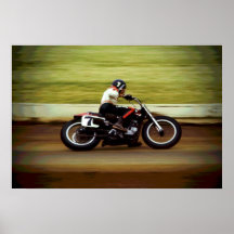 Dirt Track Racer - Color Print