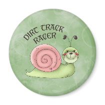 Dirt Track Racer Magnet