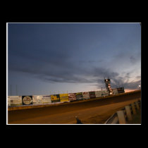 Dirt Track Racing Post Card postcards