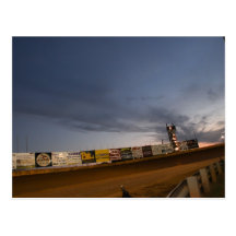 Dirt Track Racing Post Card
