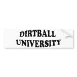Dirtball University bumper sticker